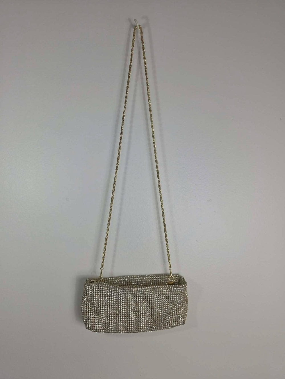 Marciano Gold Crystal Evening Clutch Shoulder Bag
